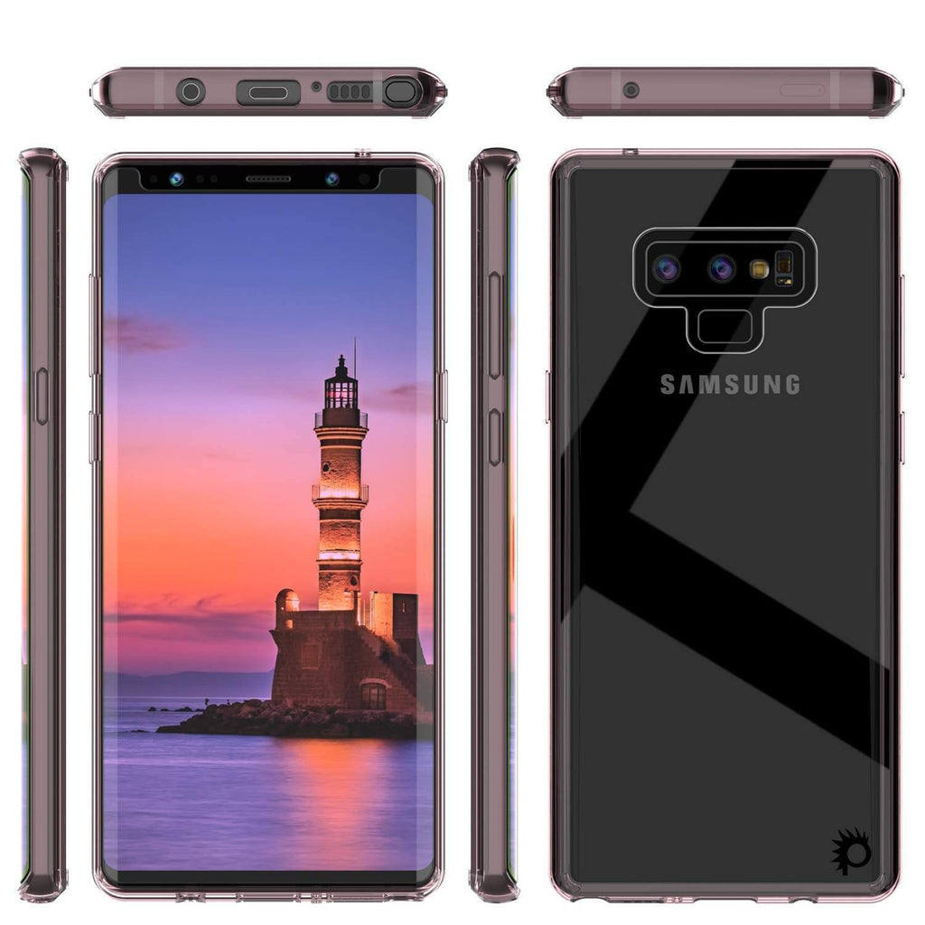 Galaxy Note 9 Case, PUNKcase [LUCID 2.0 Series] [Slim Fit] Armor Cover W/Integrated Anti-Shock System [Crystal Pink] (Color in image: Purple)