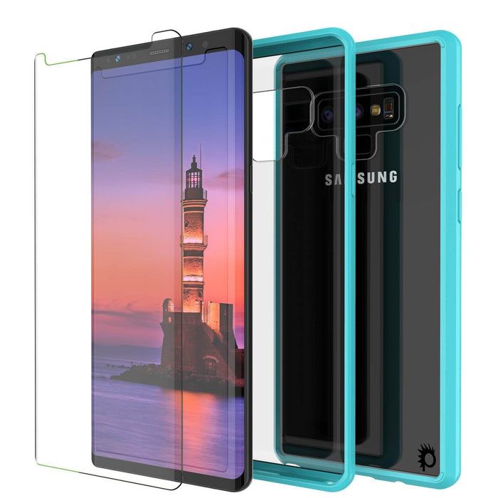Galaxy Note 9 Case, PUNKcase [LUCID 2.0 Series] [Slim Fit] Armor Cover W/Integrated Anti-Shock System [Teal] (Color in image: Purple)