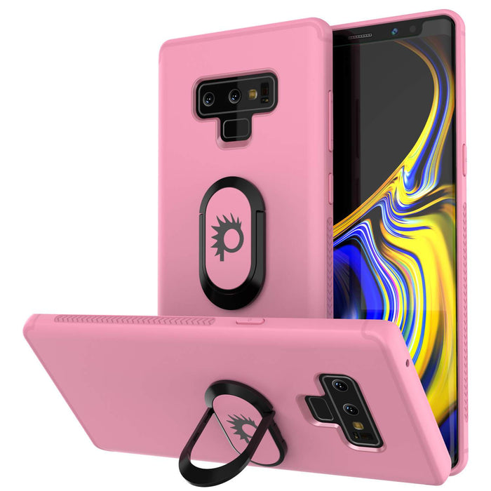 Galaxy Note 9 Case, Punkcase Magnetix  Protective TPU Cover W/ Tempered Glass Screen Protector & Kickstand [pink]