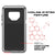 Galaxy Note 9  Case, PUNKcase Metallic Silver Shockproof  Slim Metal Armor Case [Silver] (Color in image: neon)