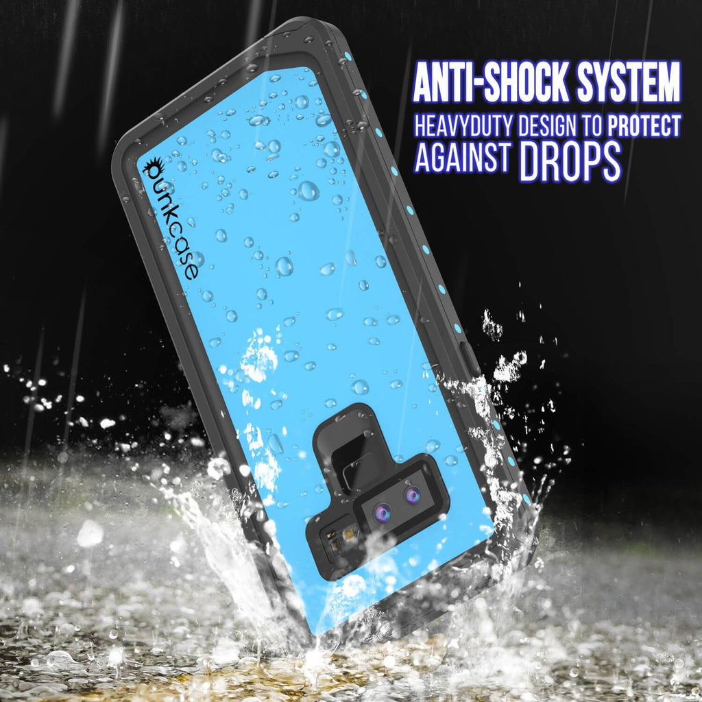 Galaxy Note 9 Waterproof Case PunkCase StudStar Light Blue Thin 6.6ft Underwater ShockProof (Color in image: light green)