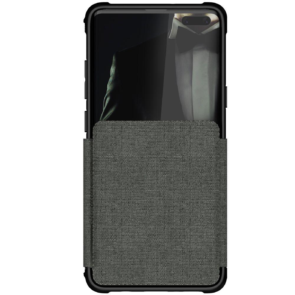 EXEC 3 for Galaxy S10 5G Leather Flip Wallet Case [Grey] 