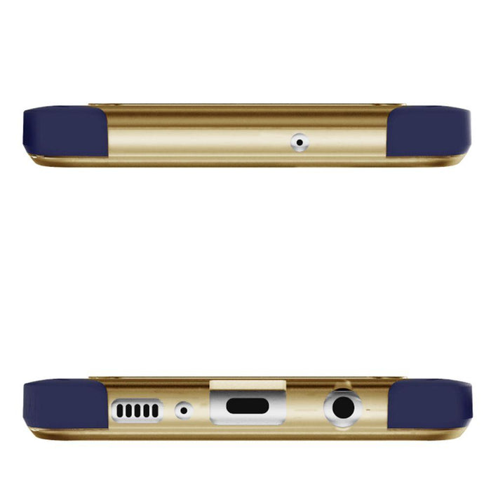 CLOAK 4 for Galaxy S10 5G Shockproof Hybrid Case [Blue-Gold] 