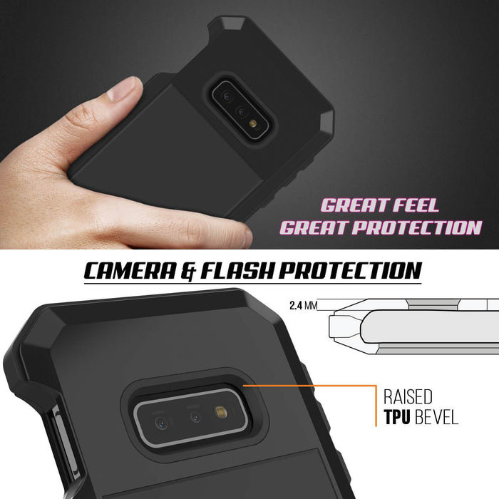 Galaxy S10 Lite Metal Case, Heavy Duty Military Grade Rugged Armor Cover [Black]