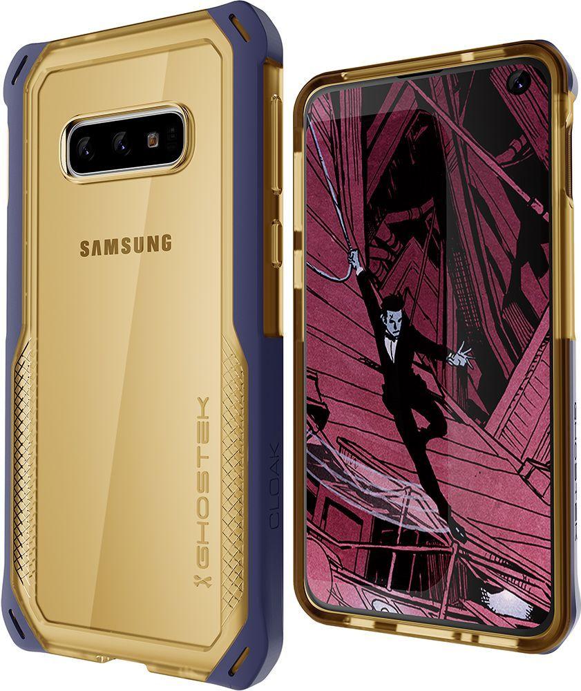 Galaxy S10 Lite Clear Protective Case | Cloak 4 Series [Blue/Gold]