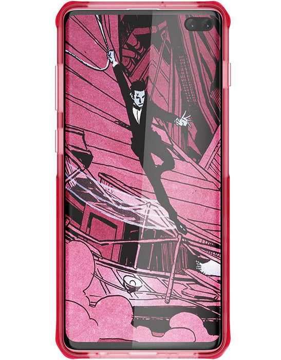 Galaxy S10+ Plus Clear Protective Case | Cloak 4 Series [Pink]