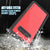 Galaxy S10+ Plus Waterproof Case PunkCase StudStar Red Thin 6.6ft Underwater IP68 Shock/Snow Proof