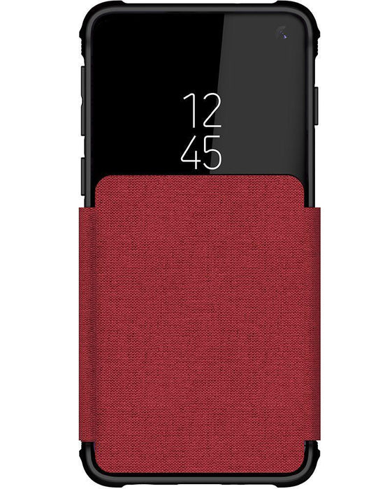 Galaxy S10 Wallet Case | Exec 3 Series [Red] (Color in image: Black)