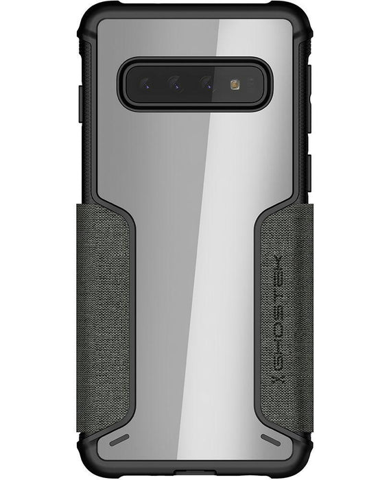 Galaxy S10 Wallet Case | Exec 3 Series [Grey] (Color in image: Red)