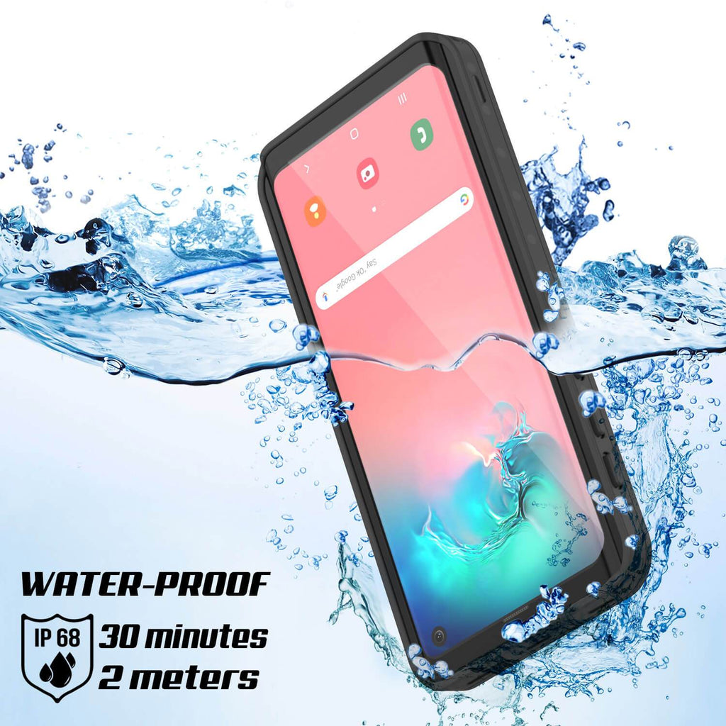 Galaxy S10 Waterproof Case PunkCase StudStar Black Thin 6.6ft Underwater IP68 Shock/Snow Proof (Color in image: teal)