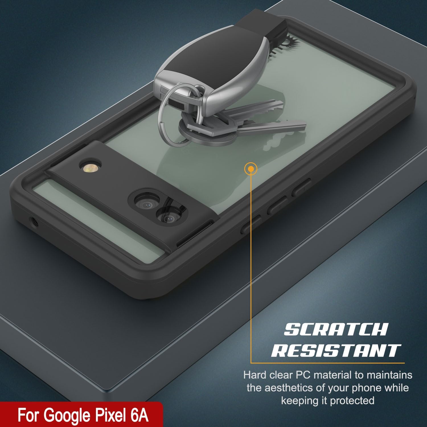 Google Pixel 6a Waterproof IP68 Case, Punkcase [Black] [Extreme Series] [Slim Fit]