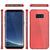 Galaxy S8 Case, Punkcase Galactic 2.0 Series Ultra Slim Protective Armor TPU Cover w/ PunkShield Screen Protector | Lifetime Exchange Warranty | Designed for Samsung Galaxy S8 [Red] (Color in image: gold)