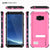 Protector [PURPLE]Galaxy S8 Waterproof Case, Punkcase [KickStud Series] [Slim Fit] [IP68 Certified] [Shockproof] [Snowproof] Armor Cover [Pink] (Color in image: Red)