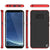 Galaxy S8 PLUS Case, PunkCase [Stealth Series] Hybrid 3-Piece Shockproof Dual Layer Cover [Non-Slip] [Soft TPU + PC Bumper] with PUNKSHIELD Screen Protector for Samsung S8+ [Red] (Color in image: Black)