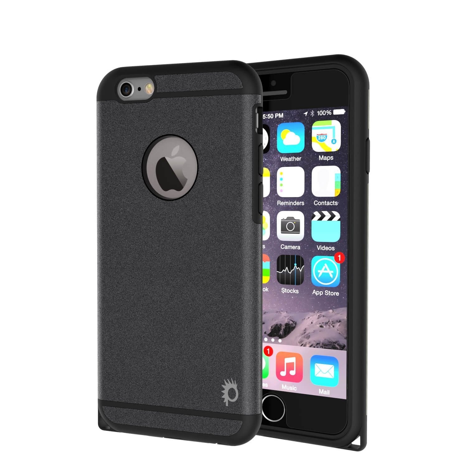 iPhone 5s/5/SE Case PunkCase Galactic Black Series Slim w/ Tempered Glass | Lifetime Warranty
