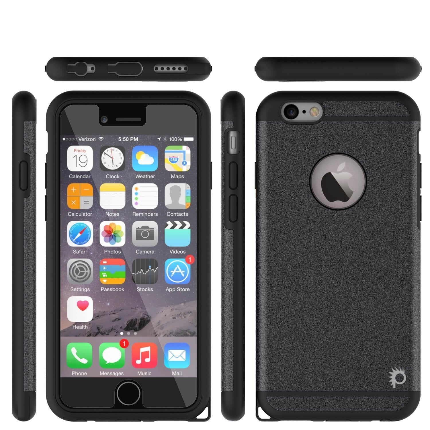 iPhone 5s/5/SE Case PunkCase Galactic Black Series Slim w/ Tempered Glass | Lifetime Warranty (Color in image: rose gold)