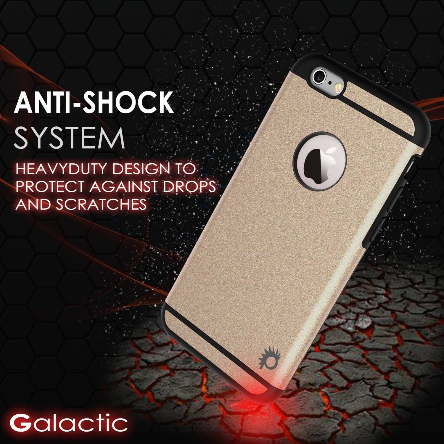 iPhone 5s/5/SE Case PunkCase Galactic Gold Series Slim w/ Tempered Glass | Lifetime Warranty (Color in image: silver)