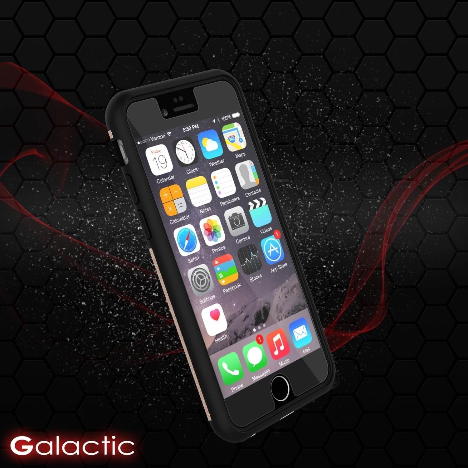 iPhone 5s/5/SE Case PunkCase Galactic Gold Series Slim w/ Tempered Glass | Lifetime Warranty (Color in image: pink)