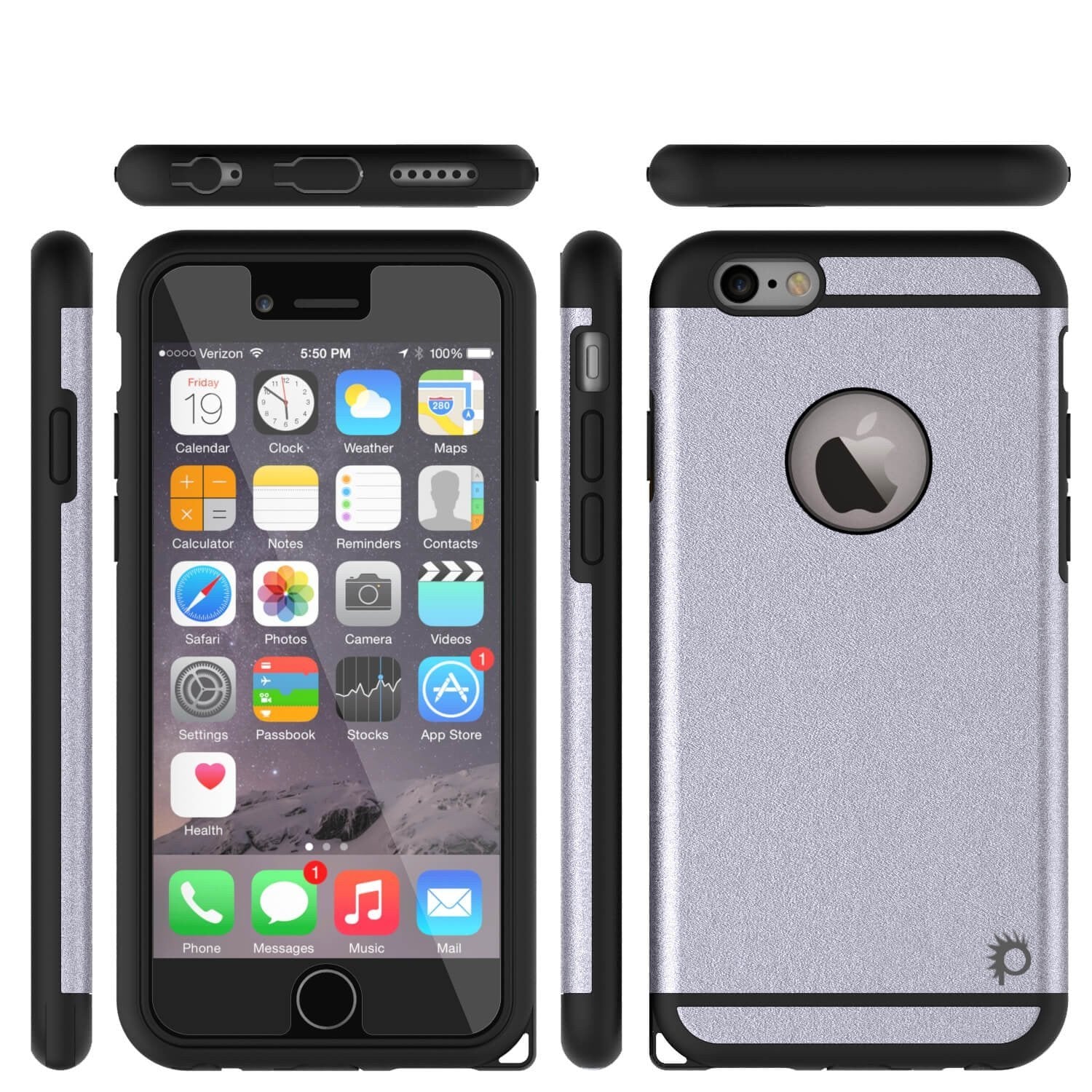 iPhone 5s/5/SE Case PunkCase Galactic SIlver Series Slim w/ Tempered Glass | Lifetime Warranty (Color in image: rose gold)