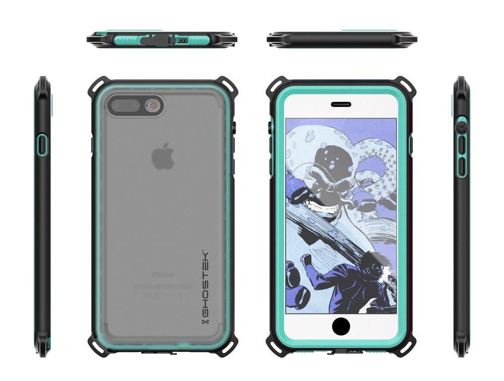 iPhone 8+ Plus Waterproof Case, Ghostek Nautical Series for iPhone 8+ Plus | Slim Underwater Protection | Adventure Duty | Swimming (Teal) 