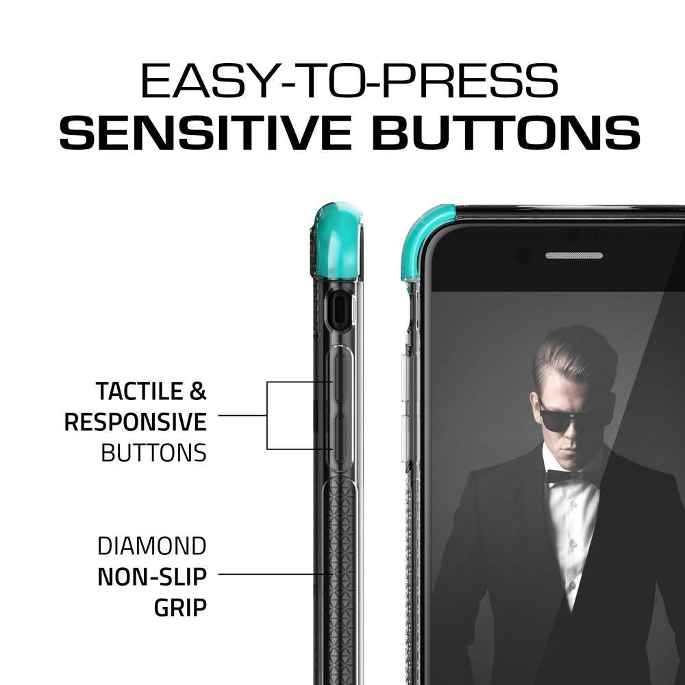 iPhone  8 Case, Ghostek Covert 2 Series for iPhone  8 Protective Case [TEAL] (Color in image: White)