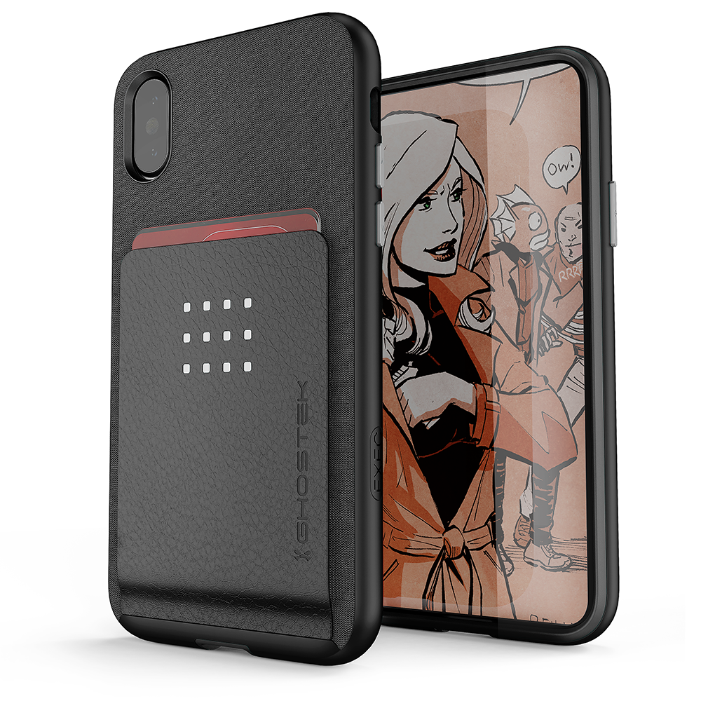 iPhone 7 Case, Ghostek Exec 2 Series for iPhone 7 Protective Wallet Case [BLACK]