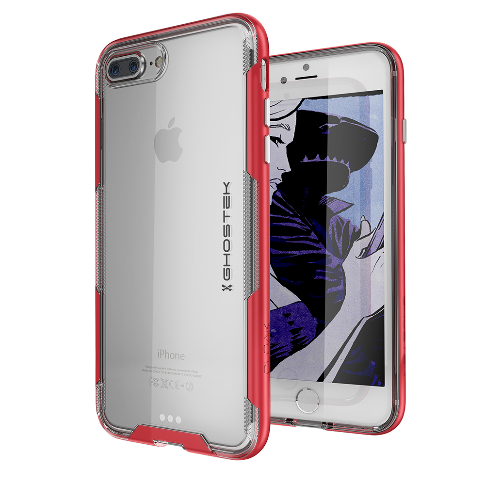 iPhone 7+ Plus Case,Ghostek Cloak 3 Series  for iPhone 7+ Plus  Case [RED]