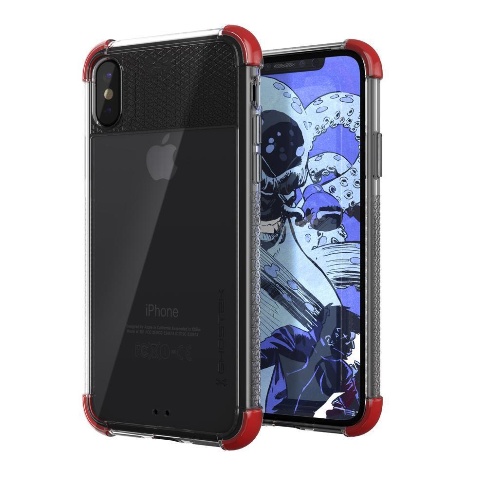 iPhone X Case, Military Grade Standard Drop Tested & Supports Wireless Charging | Ghostek Covert 2 Series – Perfect Ultra Slim Protection | Red