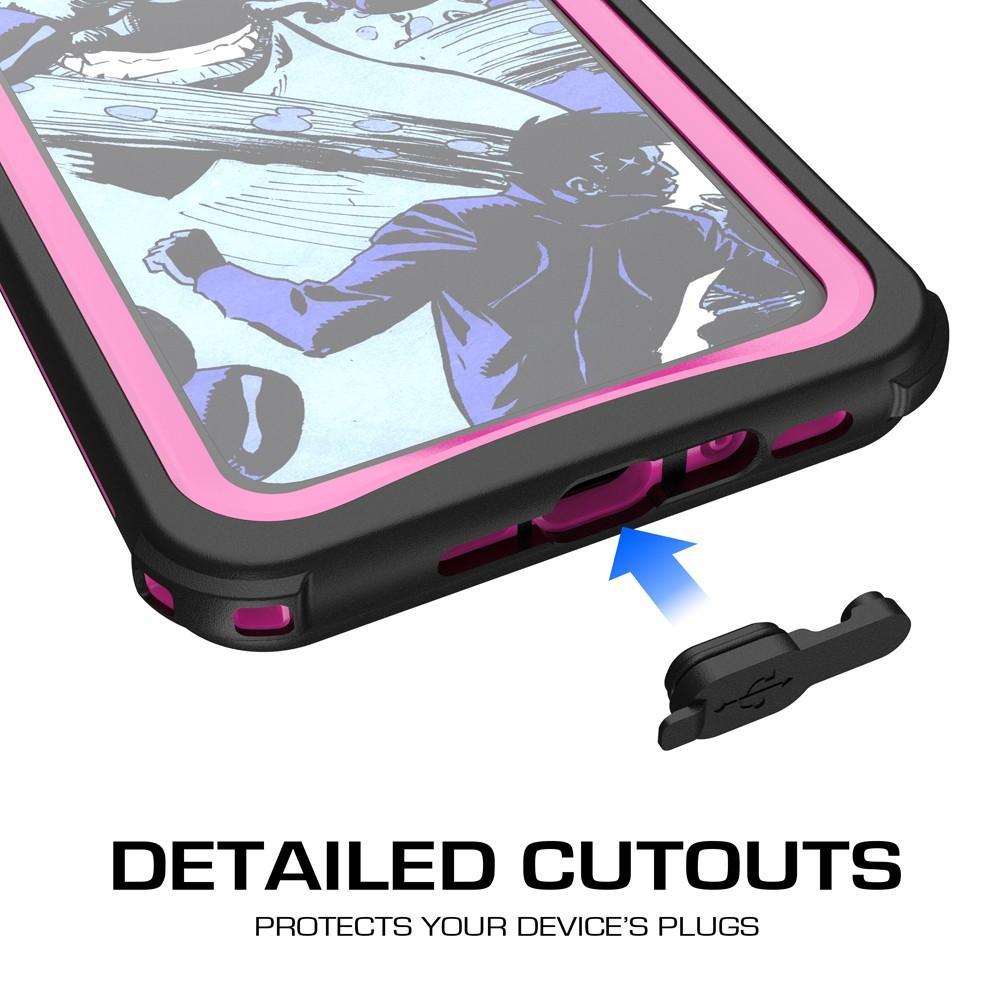iPhone X  Case ,Ghostek Nautical Series  for iPhone X Rugged Heavy Duty Case | PINK