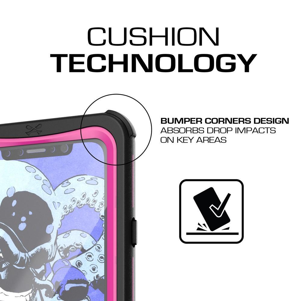 iPhone X  Case ,Ghostek Nautical Series  for iPhone X Rugged Heavy Duty Case | PINK