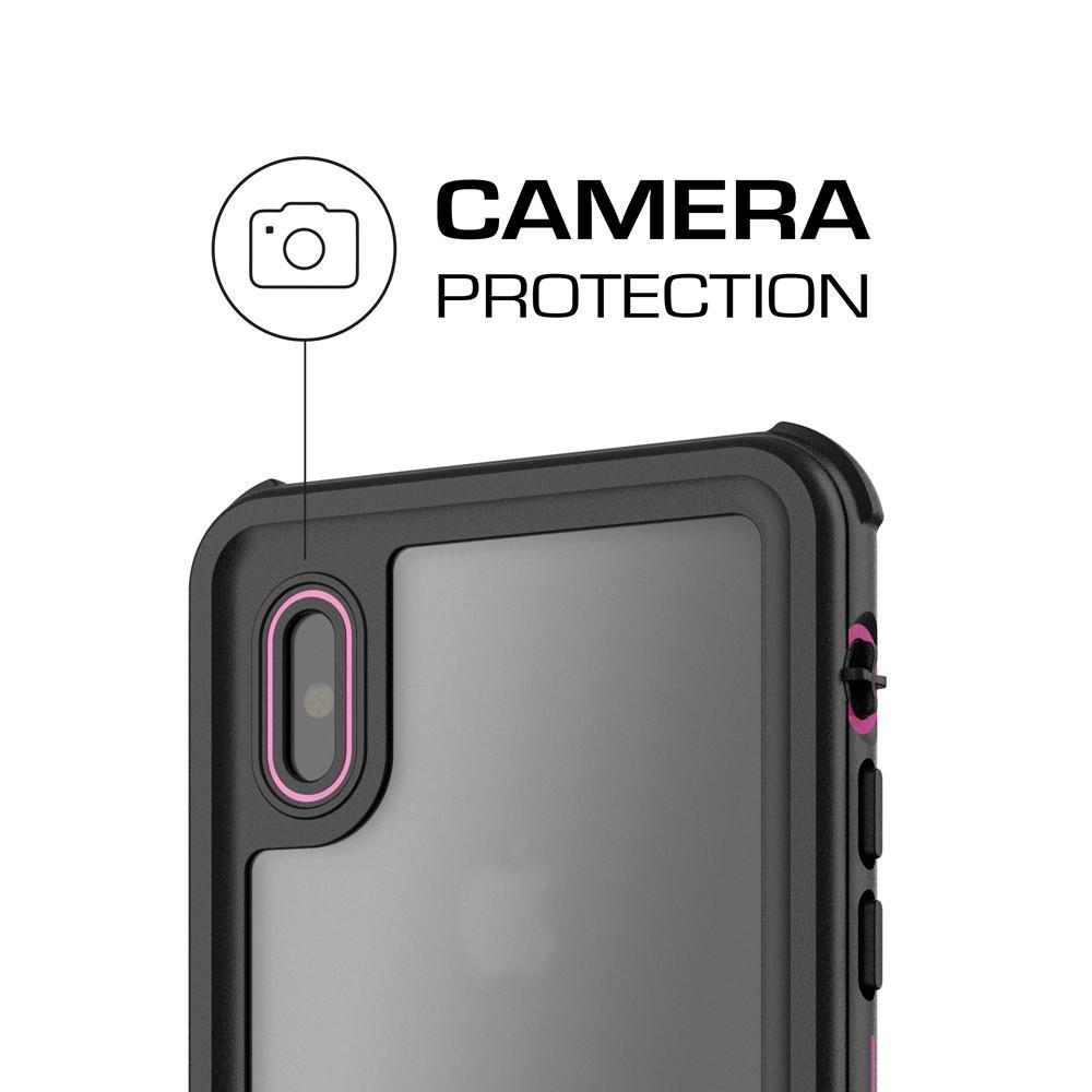 Ghostek Nautical Ultra Slim iPhone X Waterproof Case Fully Sealed Drop Resistant | Swimming Fishing Boating Snorkeling Jet Skiing Sailing Canoeing Kayaking Surfing Scuba Diving | Pink 