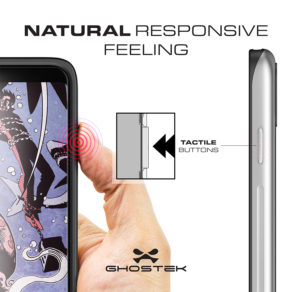 iPhone X Case, Ghostek Atomic Slim Series  for iPhone X Rugged Heavy Duty Case|  SILVER