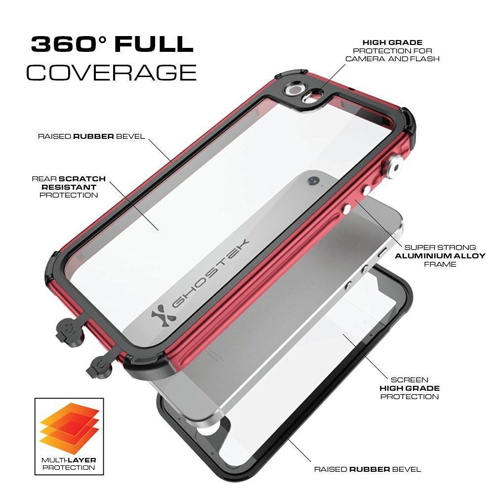 iPhone 8 Waterproof Case, Ghostek® Atomic 3.0 Teal Series 