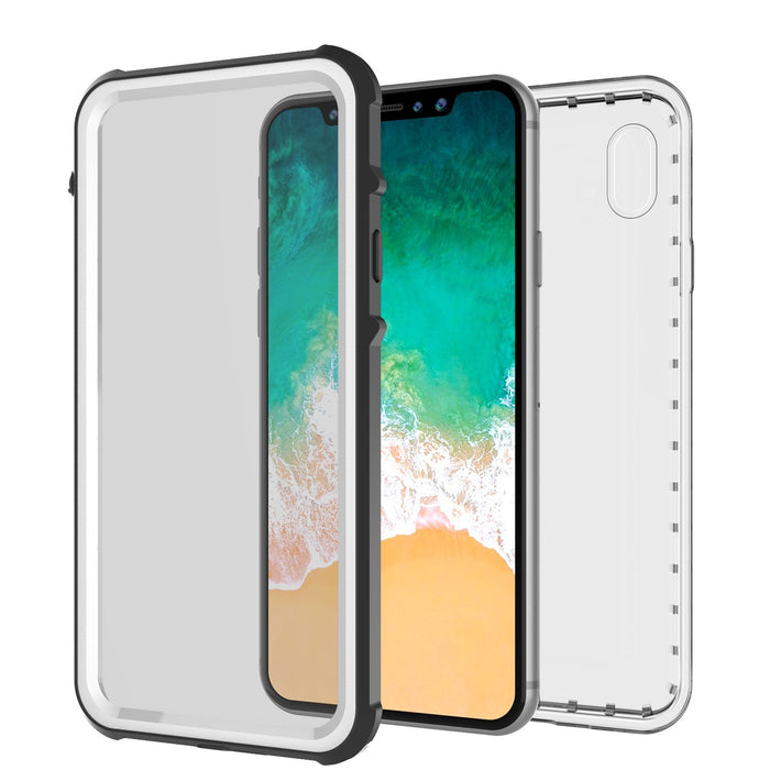 iPhone XS Max Case, PUNKCase [CRYSTAL SERIES] Protective IP68 Certified, Ultra Slim Fit [White]