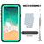 iPhone XS Max Waterproof Case, Punkcase [Extreme Series] Armor Cover W/ Built In Screen Protector [Teal] (Color in image: Clear)