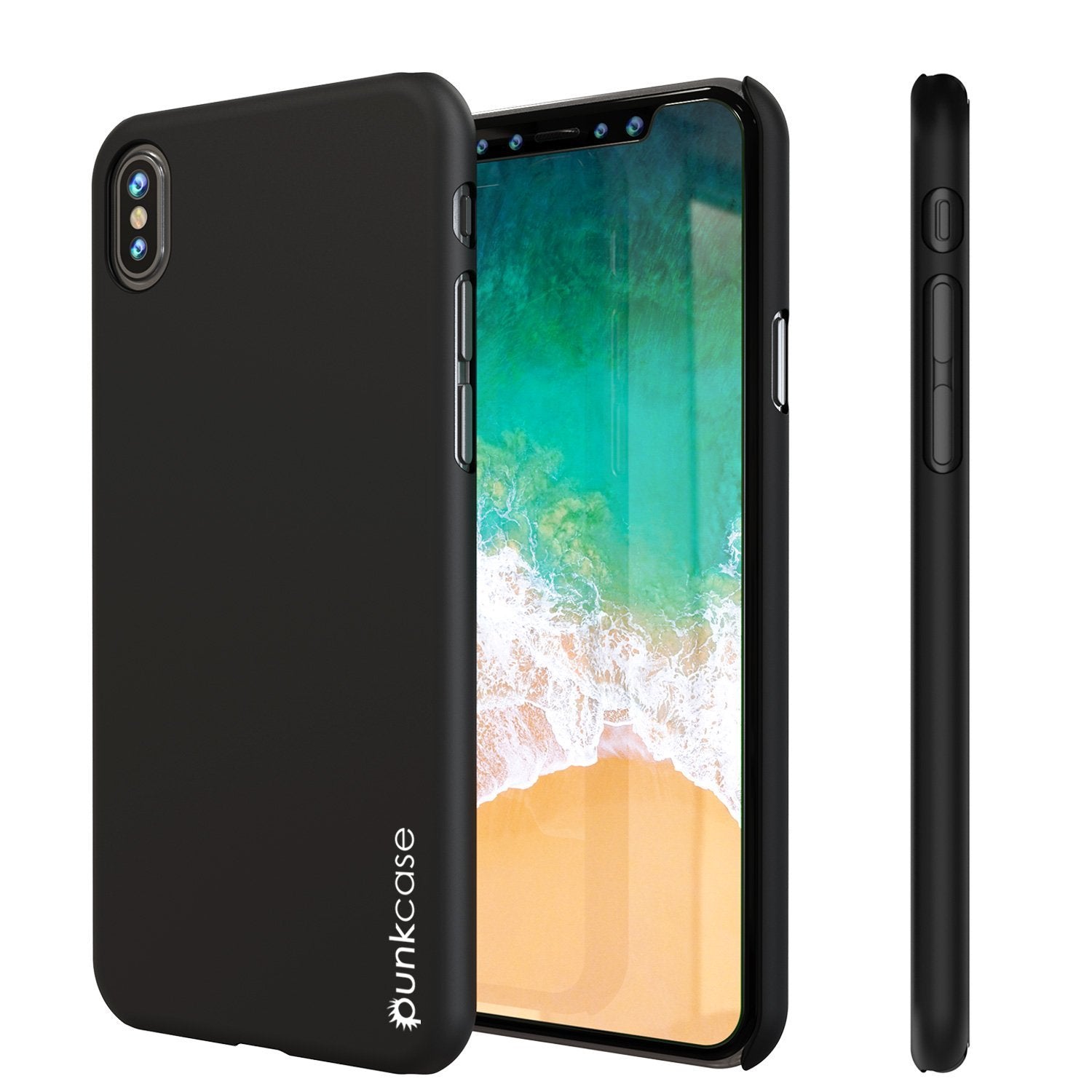 iPhone X Case, Punkcase [Solid Series] Ultra Thin Cover [shockproof] [dirtproof] for Apple iPhone 10 [Black]