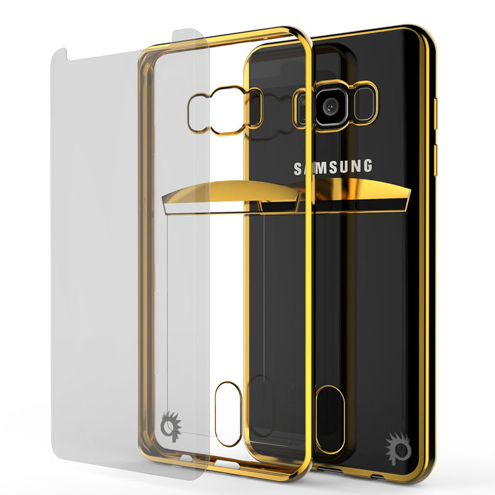 Galaxy S8 Plus Case, PUNKCASEÂ® LUCID Gold Series | Card Slot | SHIELD Screen Protector | Ultra fit