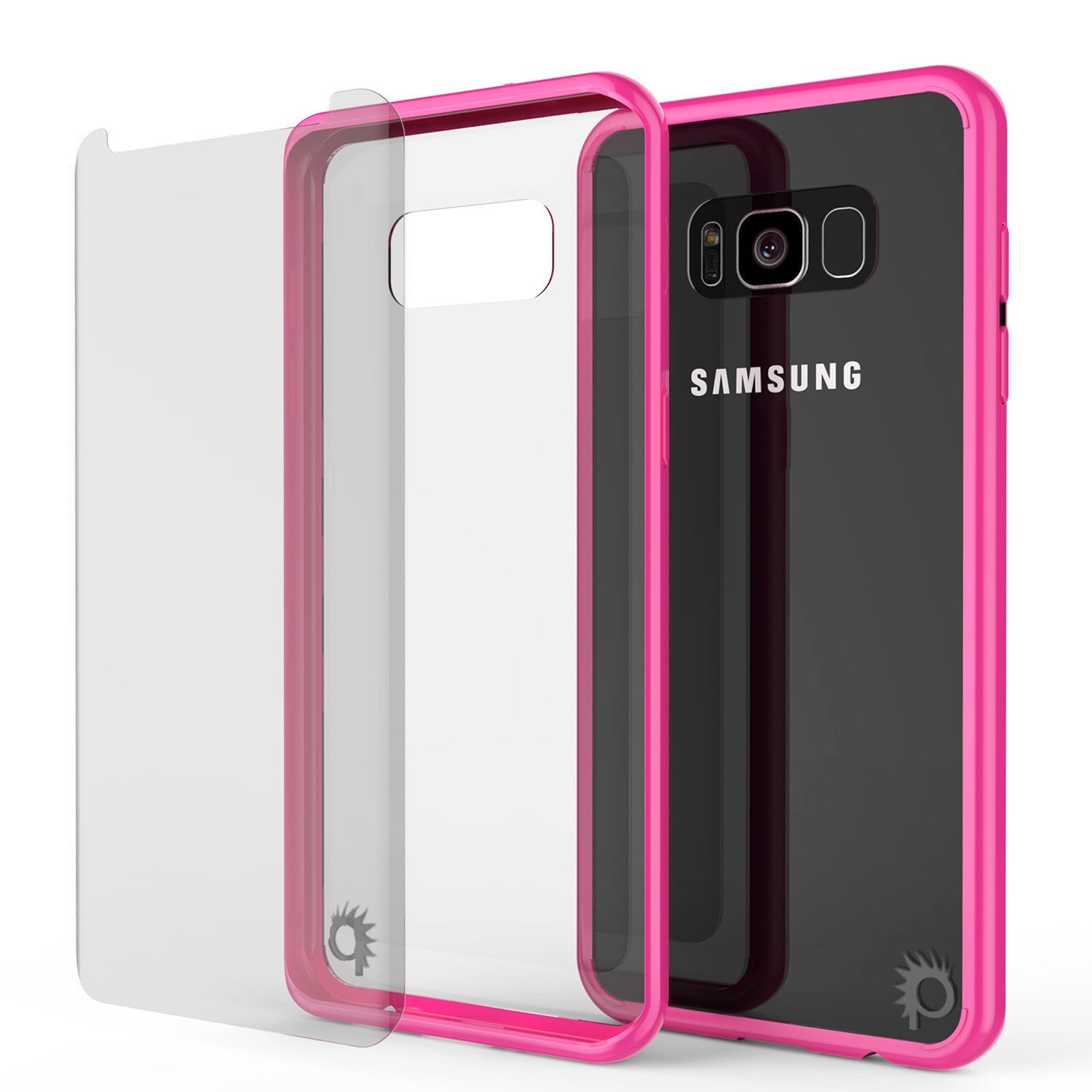 S8 Plus Case Punkcase® LUCID 2.0 Pink Series w/ PUNK SHIELD Screen Protector | Ultra Fit (Color in image: black)