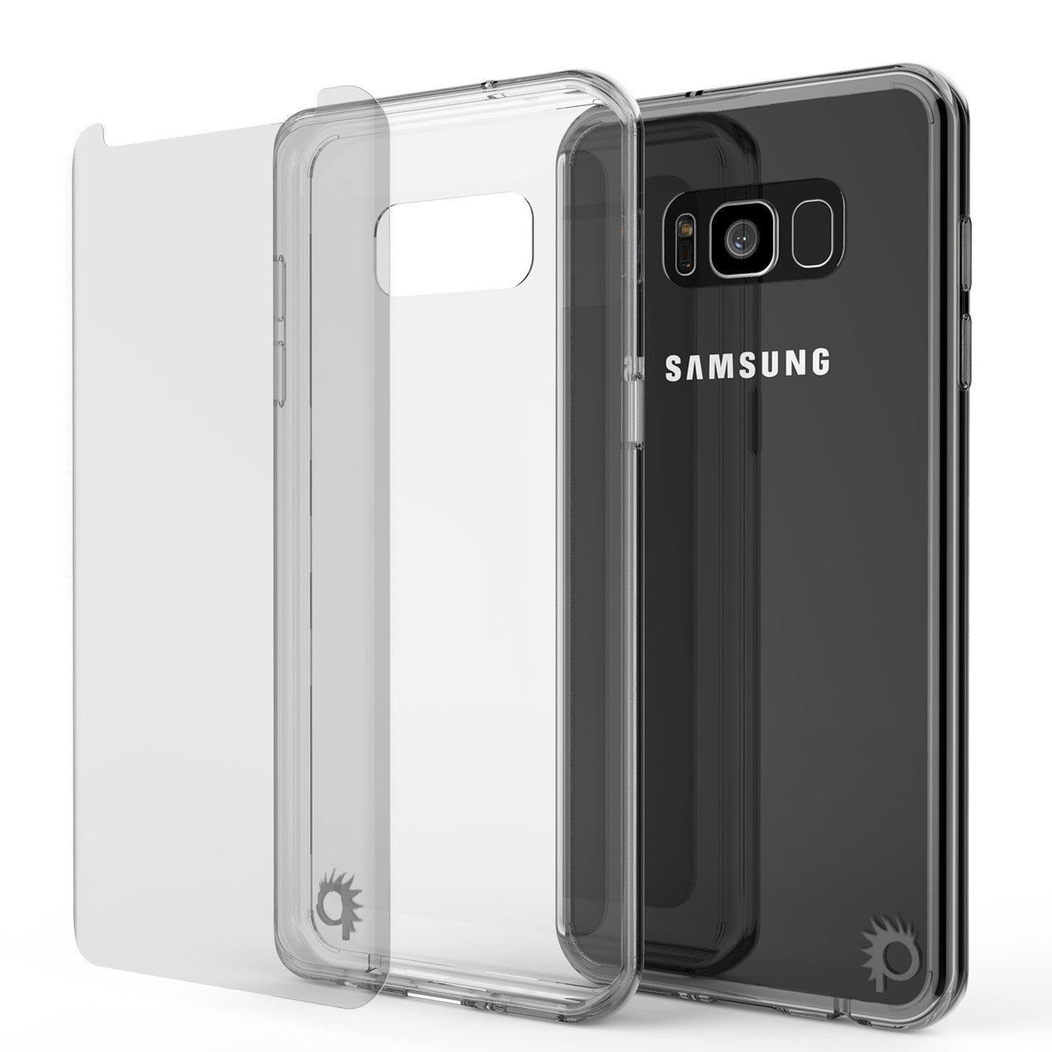 S8 Case Punkcase® LUCID 2.0 Clear Series w/ PUNK SHIELD Screen Protector | Ultra Fit (Color in image: white)