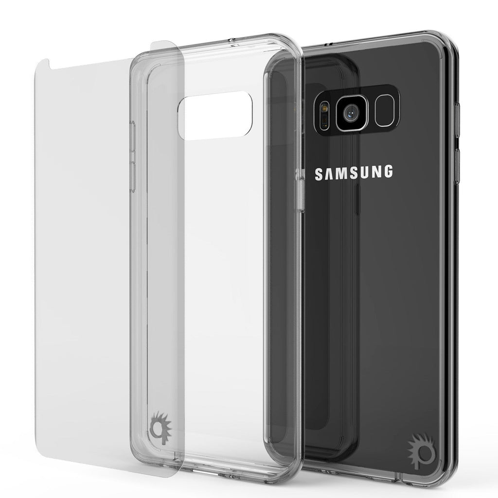 S8 Case Punkcase® LUCID 2.0 Clear Series w/ PUNK SHIELD Screen Protector | Ultra Fit (Color in image: white)