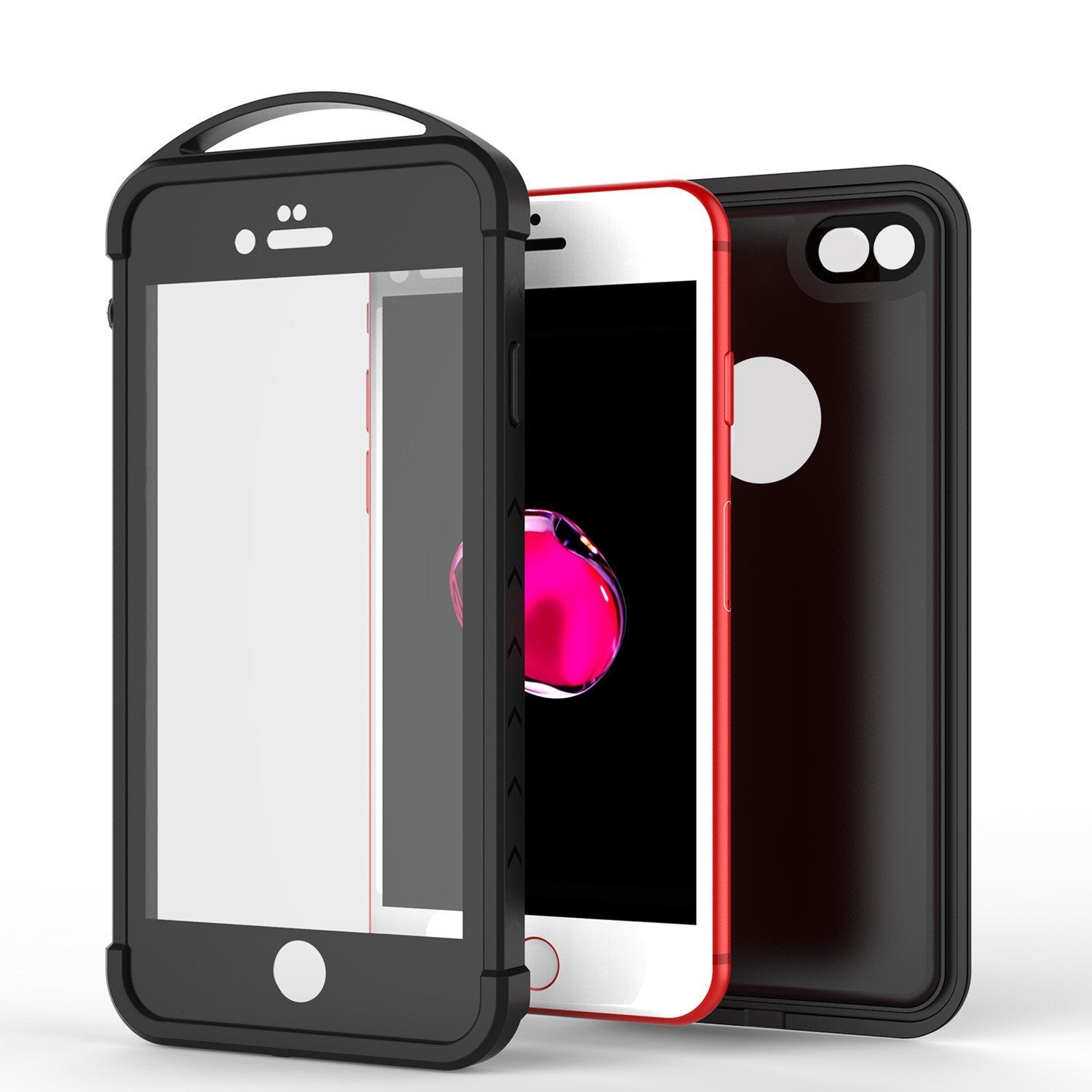 iPhone 8 Waterproof Case, Punkcase ALPINE Series, Black | Heavy Duty Armor Cover (Color in image: teal)