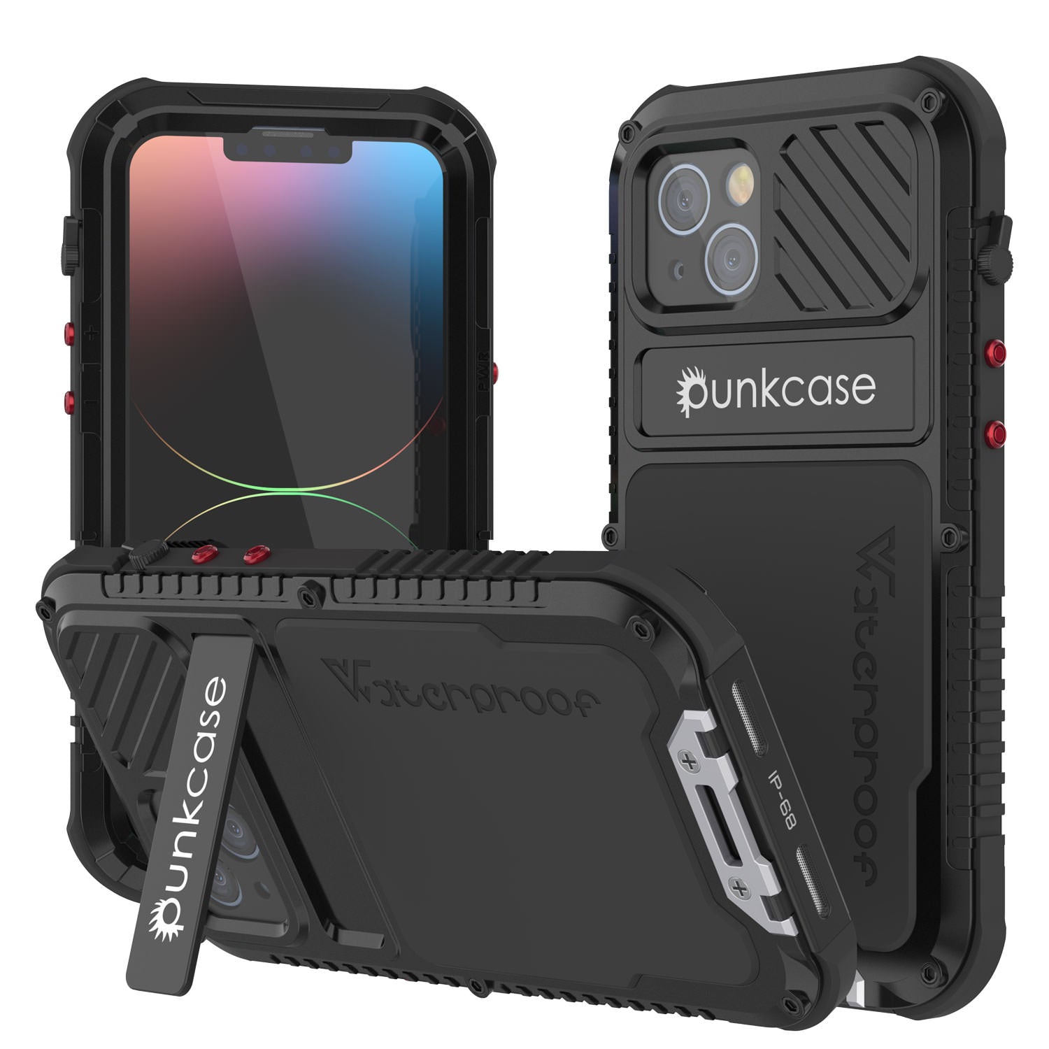 iPhone 14 Metal Extreme 3.0 Case, Heavy Duty Military Grade Armor Cover [shock proof] Waterproof Aluminum Case [Black]