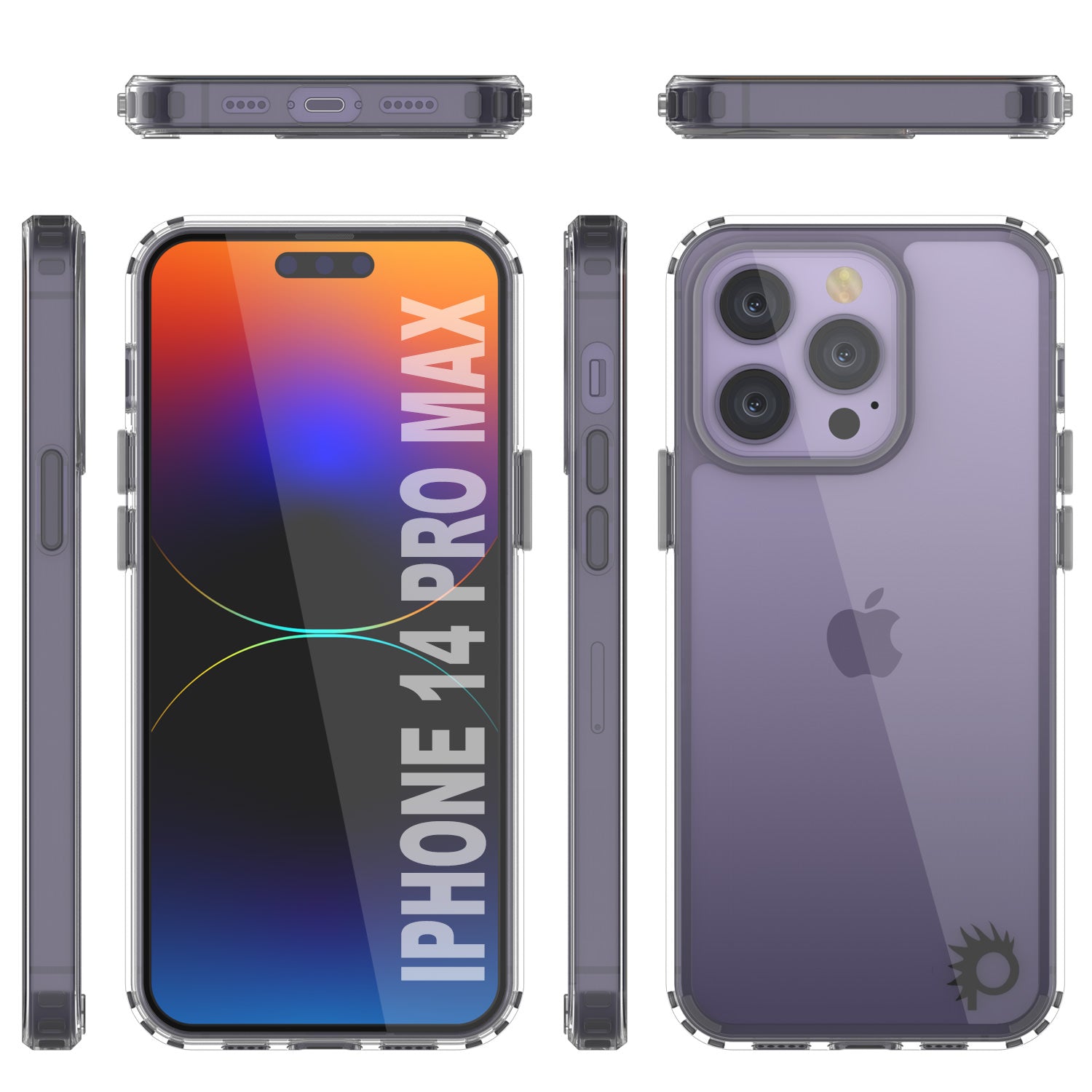 iPhone 15 Pro Max Case Punkcase® LUCID 2.0 black Series Series w/ PUNK SHIELD Screen Protector | Ultra Fit