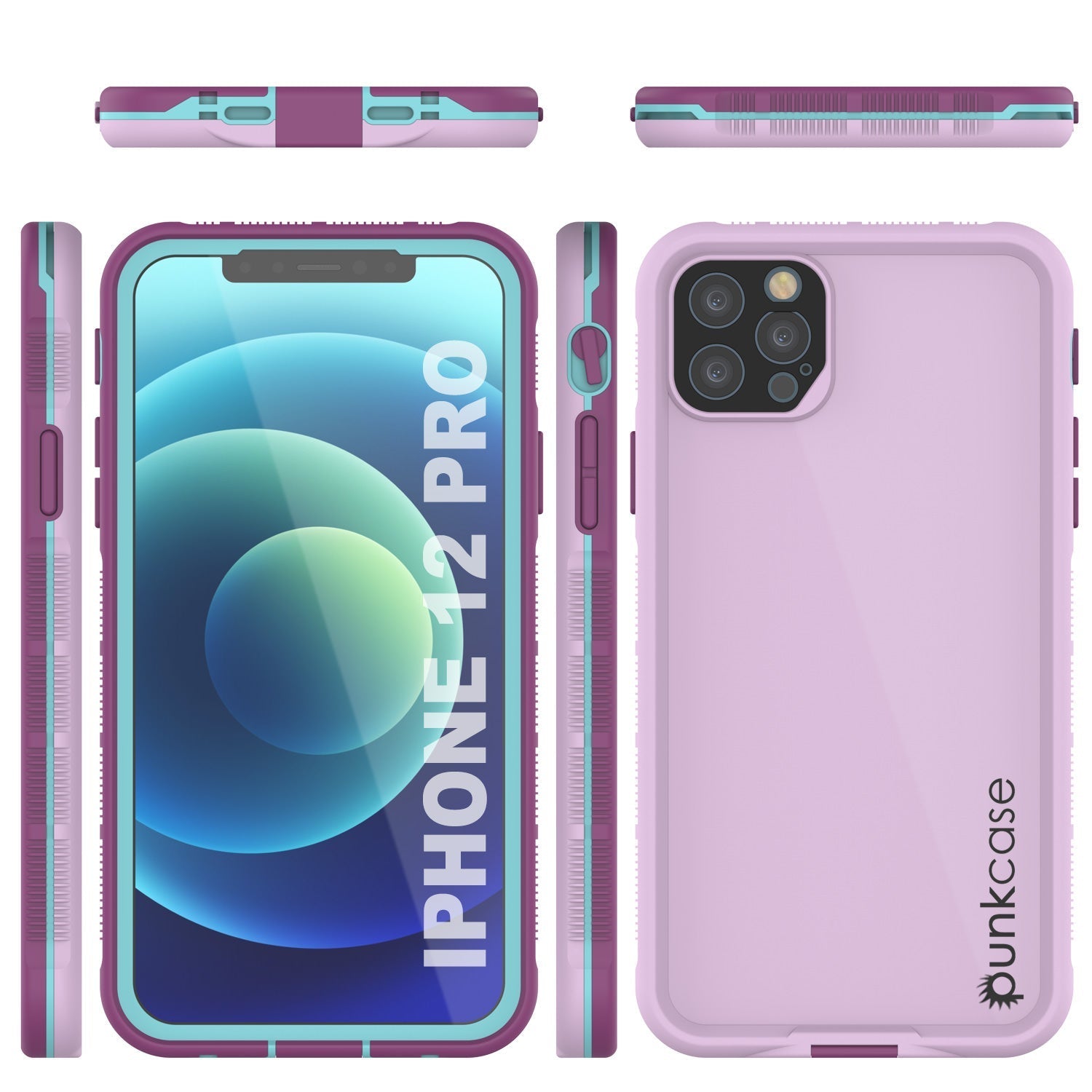Punkcase iPhone 13 Pro Waterproof Case [Aqua Series] Armor Cover [Blue]