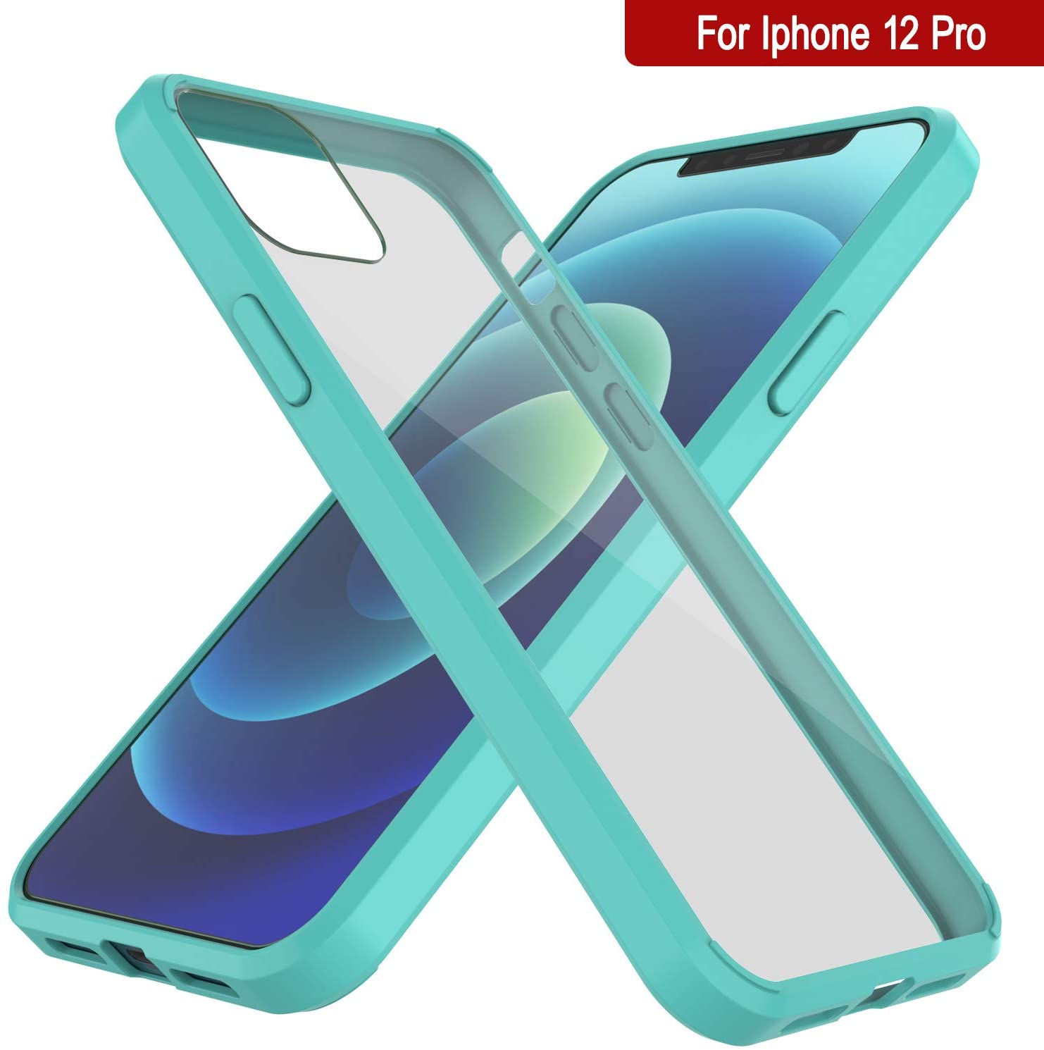 iPhone 13 Pro Case Punkcase® LUCID 2.0 Teal Series w/ PUNK SHIELD Screen Protector | Ultra Fit