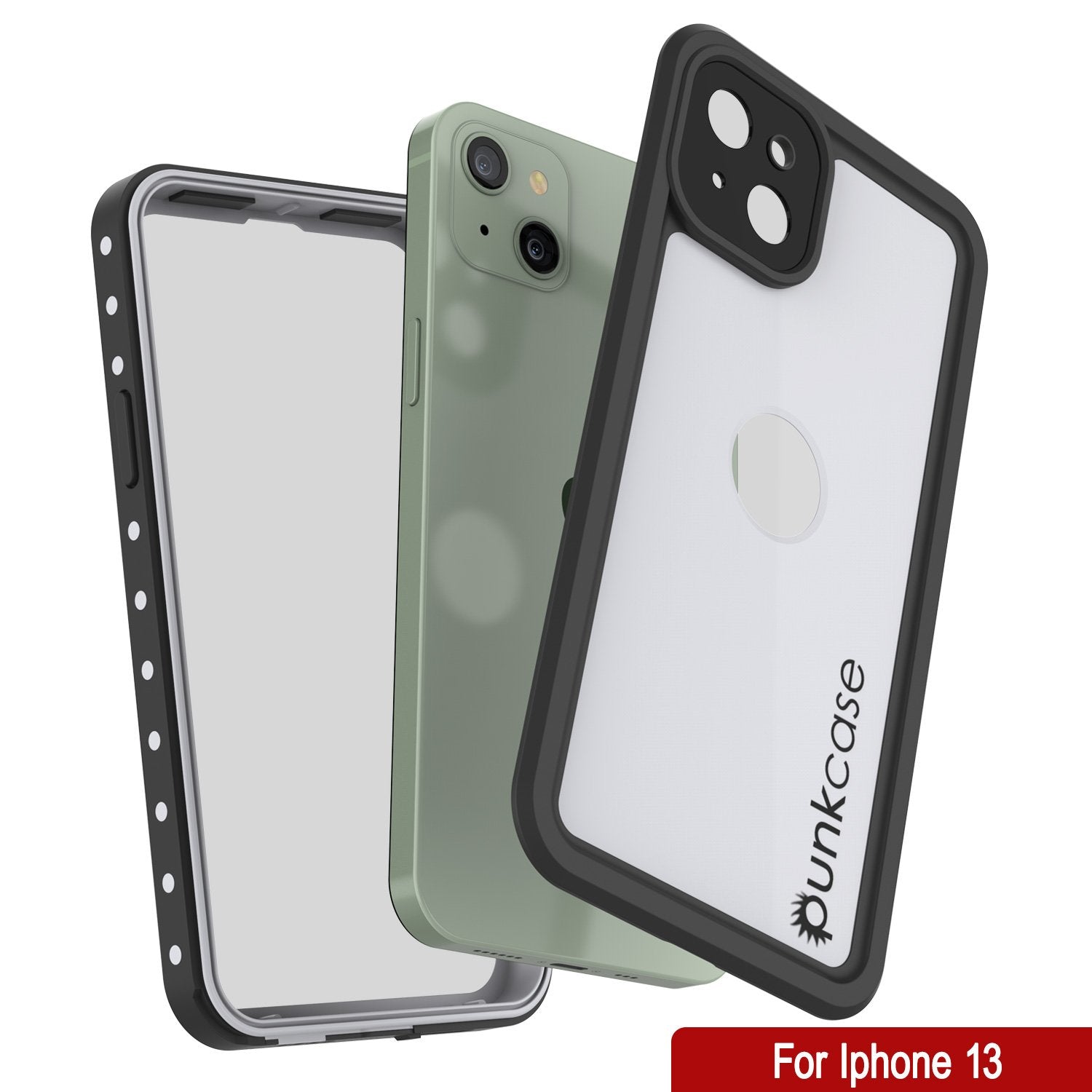 iPhone 13 Waterproof IP68 Case, Punkcase [White] [StudStar Series] [Slim Fit] [Dirtproof]