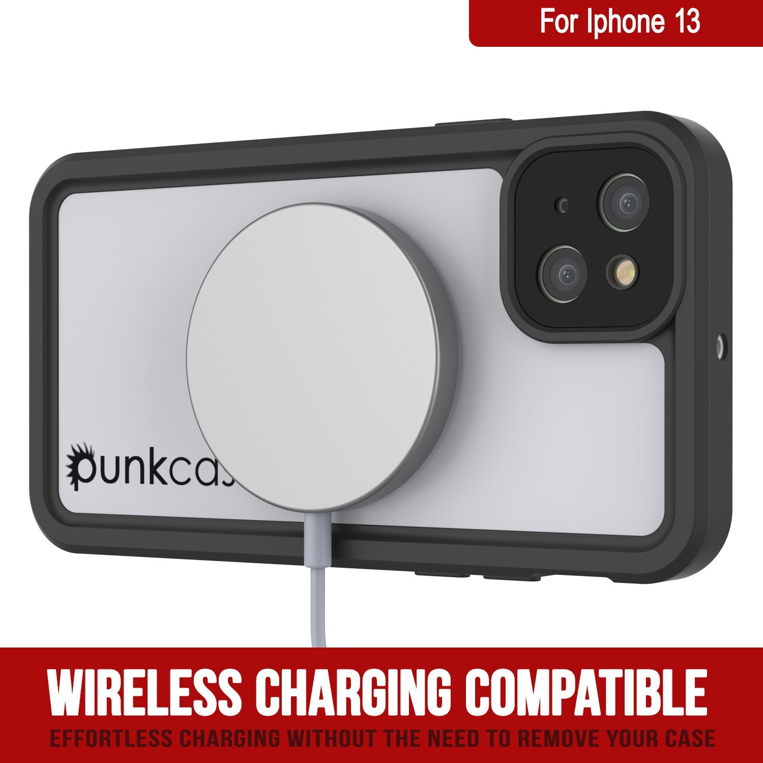 iPhone 13 Waterproof IP68 Case, Punkcase [White] [StudStar Series] [Slim Fit] [Dirtproof]