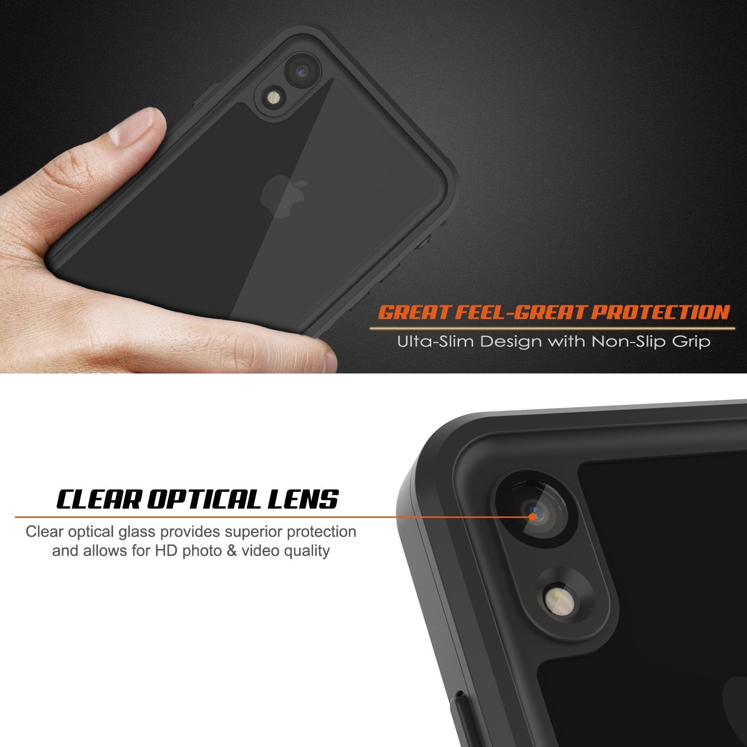 iPhone XR Waterproof Case, Punkcase [Extreme Series] Armor Cover W/ Built In Screen Protector [Teal] (Color in image: Black)