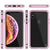 iPhone XS Max Case, Punkcase Magnetic Shield Protective TPU Cover W/ Tempered Glass Screen Protector [Pink]