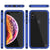 iPhone XS Max Case, Punkcase Magnetic Shield Protective TPU Cover W/ Tempered Glass Screen Protector [Blue]